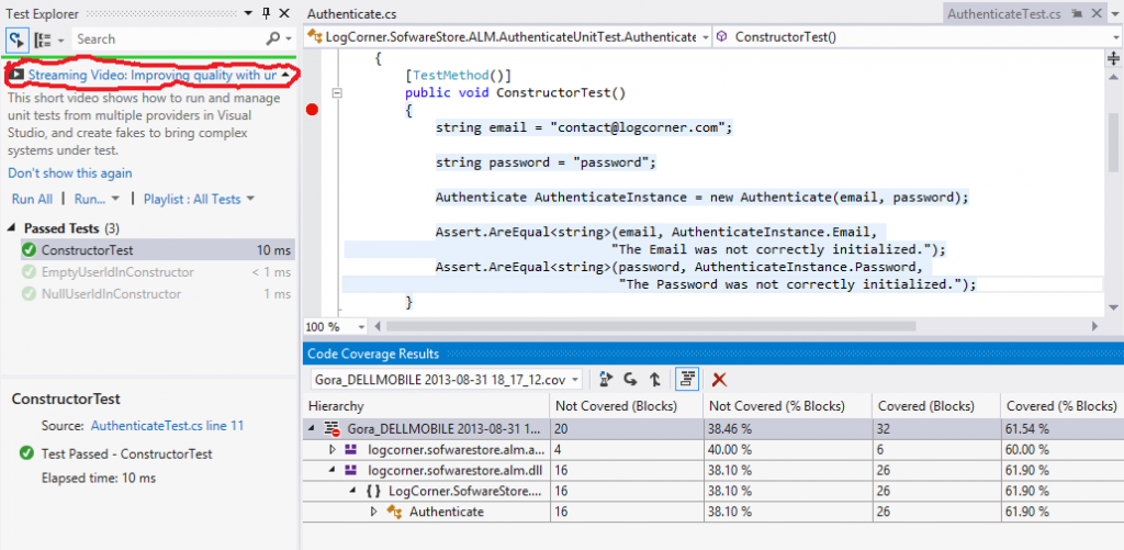 Testing Tools for Visual Studio Application Lifecycle Management ...