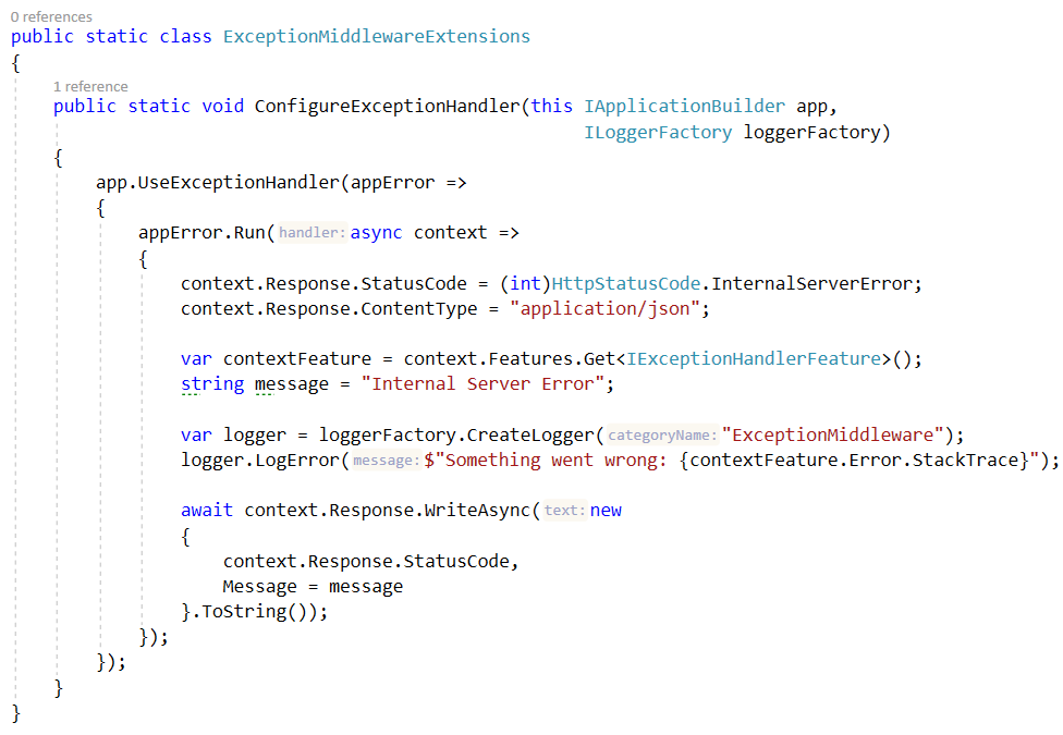 ConfigureExceptionHandler